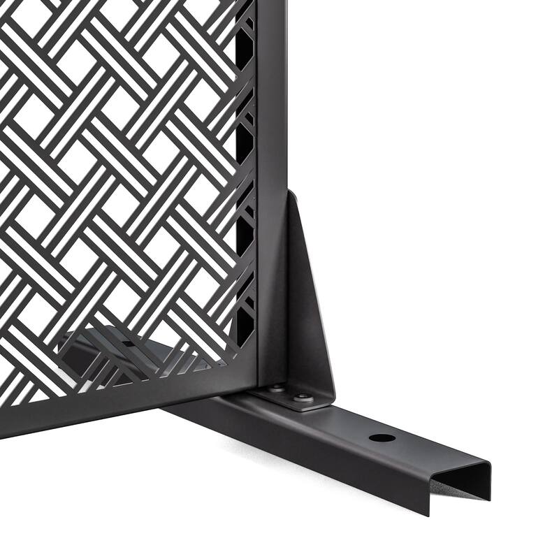 Outdoor Privacy Screen Metal Privacy Screen Panel Free Standing - 72*35