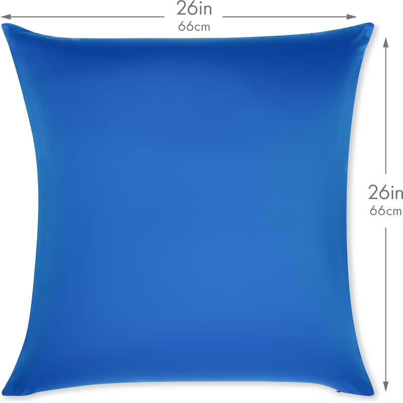 Throw Pillow Cozy Soft Microbead Yeal Blue: 1 Pc
