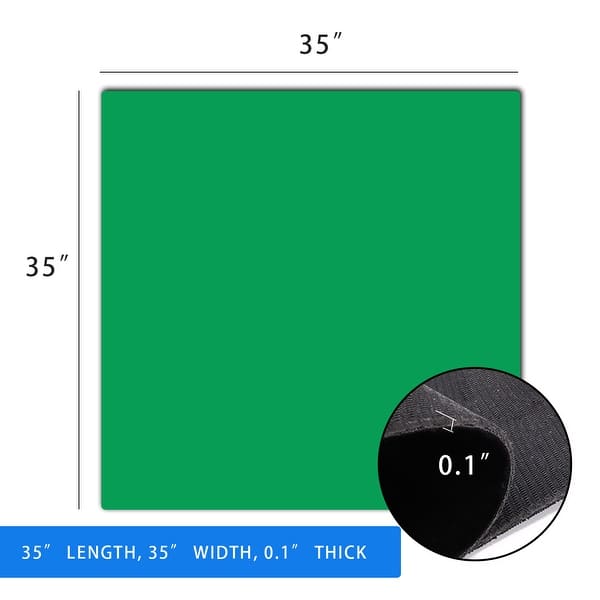 dimension image slide 1 of 3, GSE™ 32"x32" Rubber Anti-Slip Mahjong Mat, Poker Card Games Cover Mat, Domino & Board Games Tabletop Mat