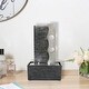 preview thumbnail 4 of 11, Indoor Slate Tabletop Fountain w/LED Light Meditation Feature for Home