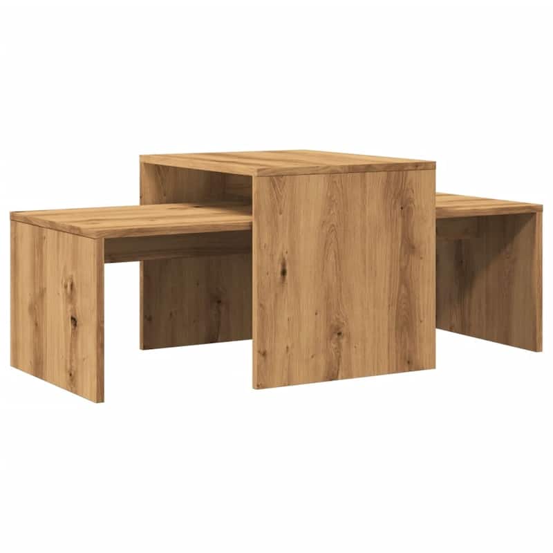 vidaXL Coffee Table Artisan Oak Engineered Wood Medium Coffee Table - 18.9 x 39.4 x 15.7