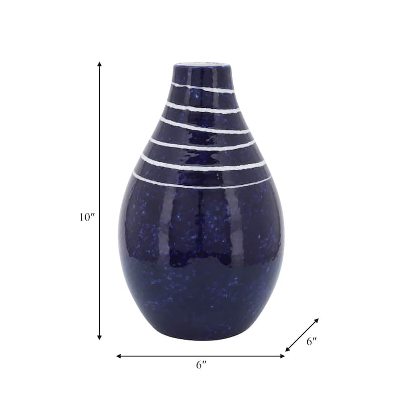 Sagebrook Home Ceramic Vase - Perfect For Stylish Floral Arrangements