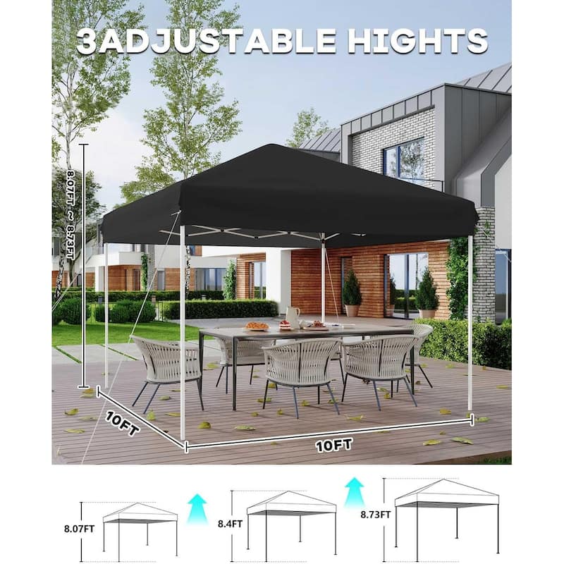 10x10 Heavy Duty Pop Up Canopy,Outdoor Canopy Tent with Portable Bag