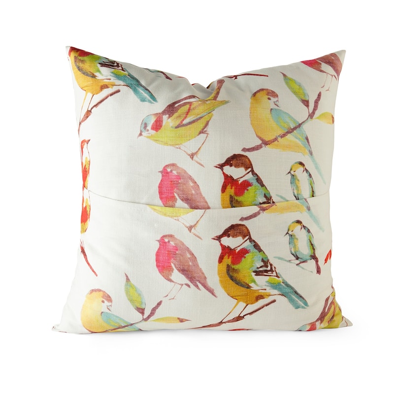 Exclusive Fabrics Printed Cotton Throw Pillow Covers 18 X 18 - Textured Decorative Pillow Covers (Set of 2)