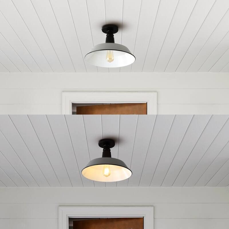 Cassidy 14" LED Semi-Flush Mount, by JONATHAN Y