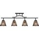 preview thumbnail 4 of 2, Quoizel Inglenook 4-Light 42" Track Lighting in Valiant Bronze