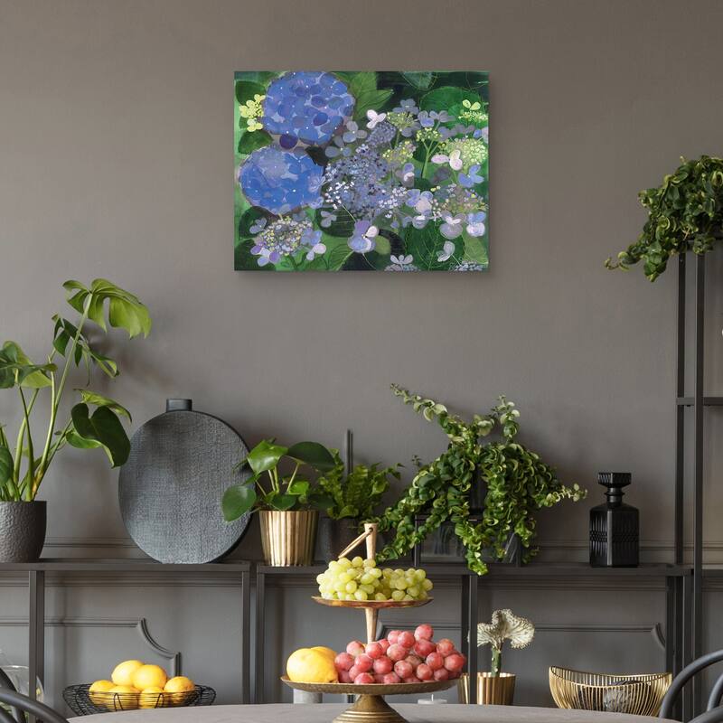 Hydrangea Blue by Maret Hensick Canvas Art Print