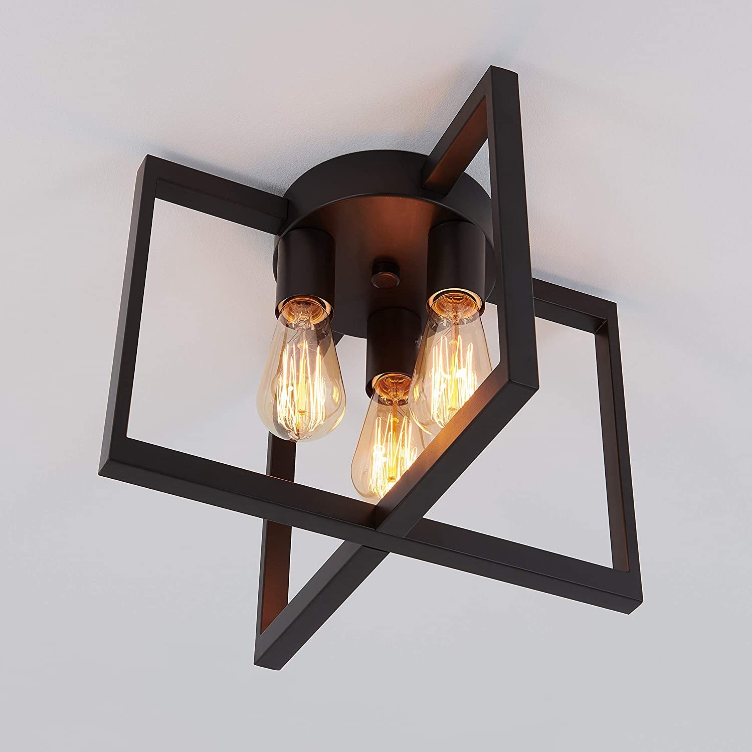 Artika Yale Modern Mid Century Flushmount Dark Bronze Small On Sale Bed Bath Beyond 34128157