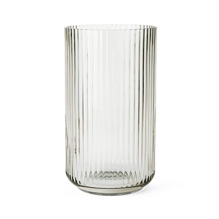 Lyngby Porcelæn Mouth Blown Glass Vase, Smoke - H: 15"