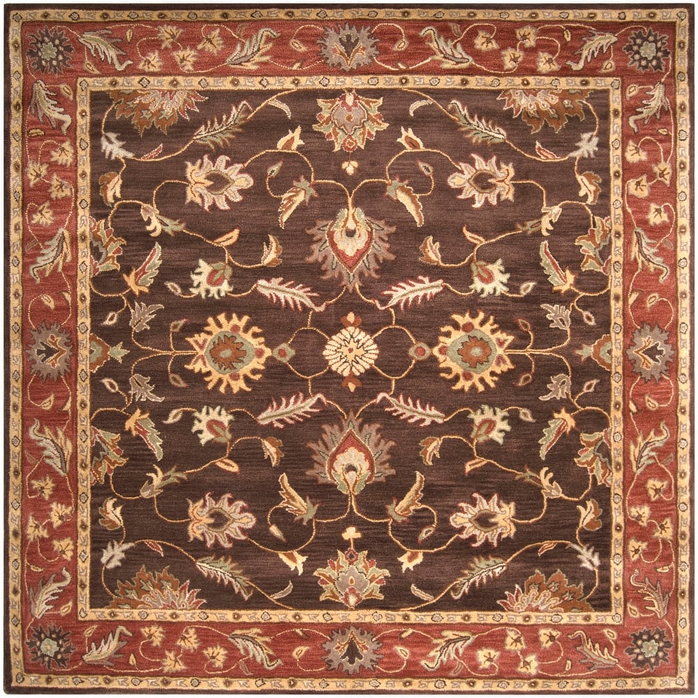 Livabliss Traditional Caesar Border Area Rug