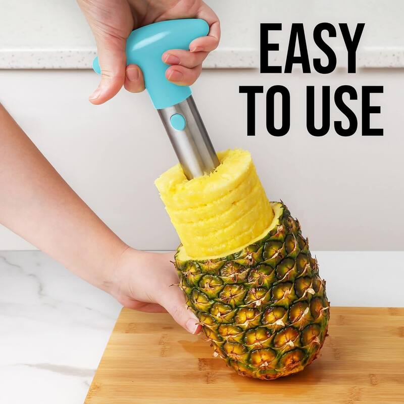 Zulay Kitchen Pineapple Cutter and Corer with Triple Reinforced Stainless Steel