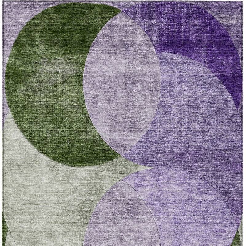 HomeRoots Geometric Transitional Rectangle Outdoor Rug