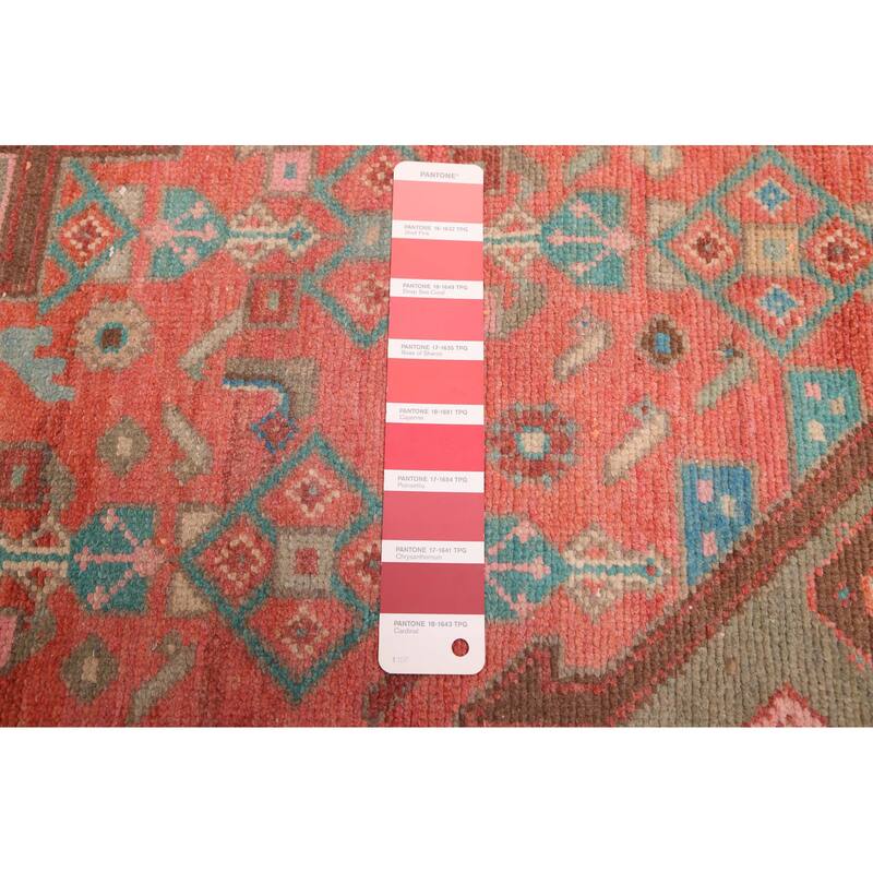 ECARPETGALLERY Hand-knotted Antalya Vintage Red Wool Rug - 3'8 x 8'7