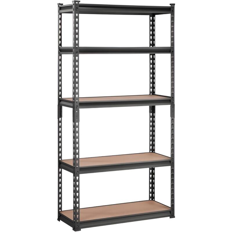 Adjustable Metal Storage Shelves 5 Tier Heavy Duty Utility Rack for Garage and Kitchen - 30" L x 12" W x 60"