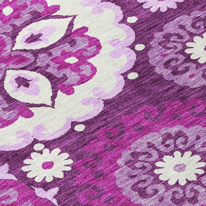HomeRoots Floral Medallion Transitional Rectangle Outdoor Rug