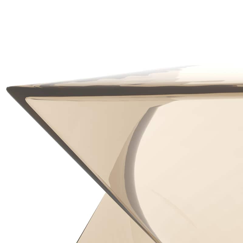 LeisureMod Randolph Modern Side Table - Grey - 15.5 x 17 x 17