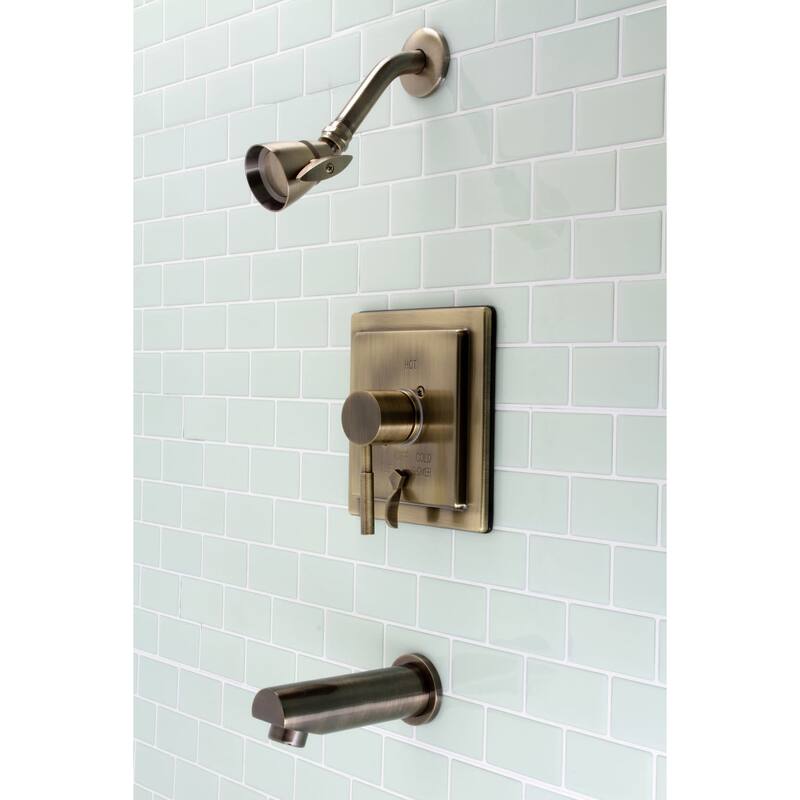 Kingston Brass Concord Tub and Shower Trim Package with 1.8 GPM Single