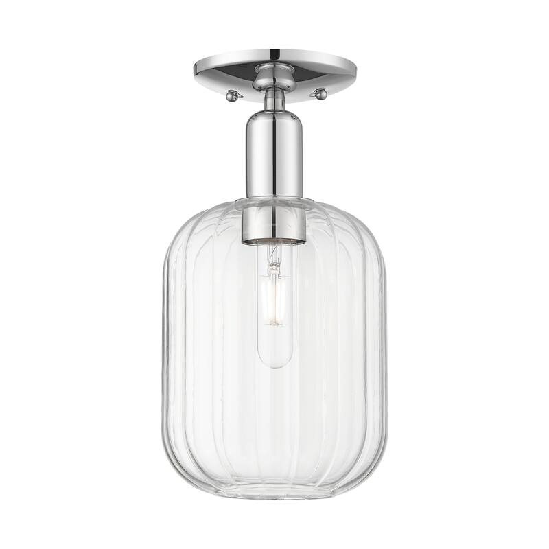 Innovations Lighting Downtown Urban - Preston - 1 Light 7" Jar Shade Semi-Flush Mount Light