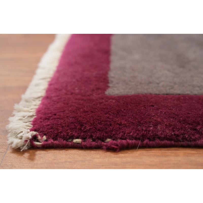 Hand Knotted Oriental 100% Wool Carpet Traditional Floral Pink Art Deco Nichols Area Rug - 11' 4'' X 8' 10''