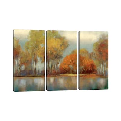 iCanvas "Reflections I" by Allison Pearce 3-Piece Canvas Wall Art Set