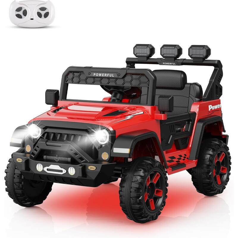 Kids Electric Vehicle for Ages 3-6, Ride on Car with 2.4G Remote Control - Red