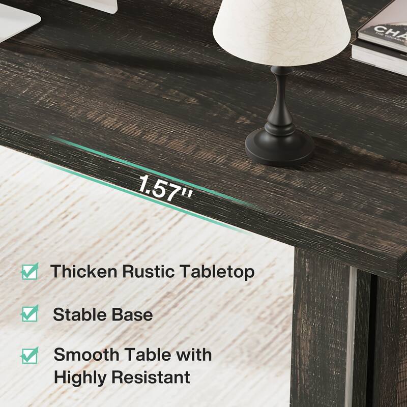 63-Inch Modern Executive Desk Large Office Computer Desk Writing Table