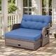 Option Blue-with Ottoman