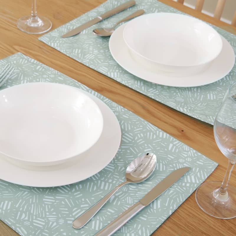 Deconovo Double-Faced Oxford Water Resistant Placemats (4-Pack)