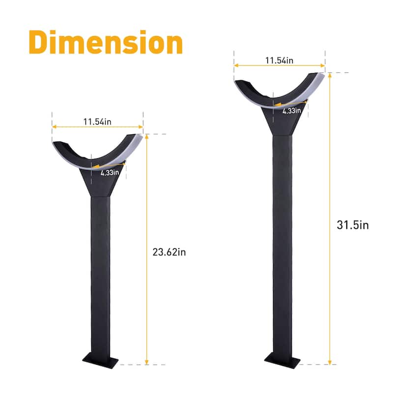 Inowel Light Outdoor Pathway Lights LED Lantern IP54 10W 500lm 3000K