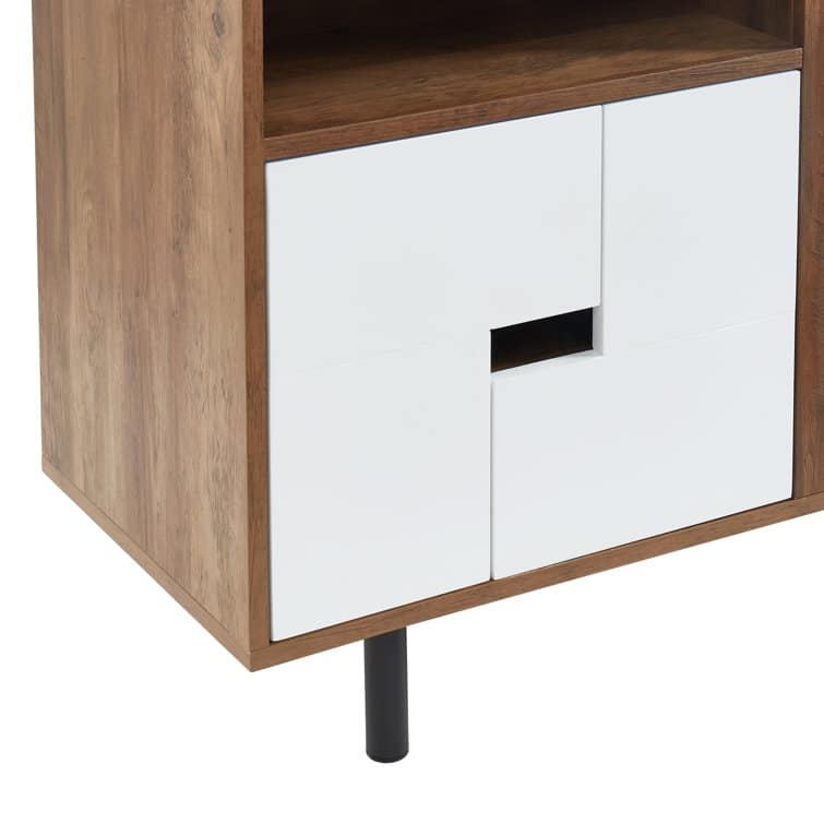 60'' Wood Media Console TV Stand Classic Entertainment Center
