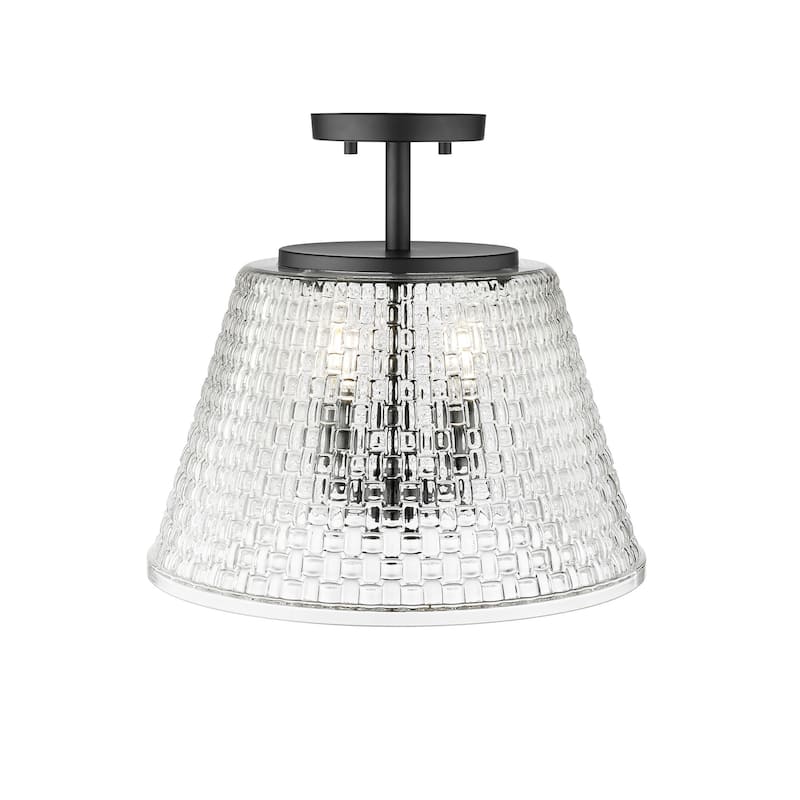 Millennium Lighting 22100 Saben 3 Light 15" Wide Semi-Flush Ceiling
