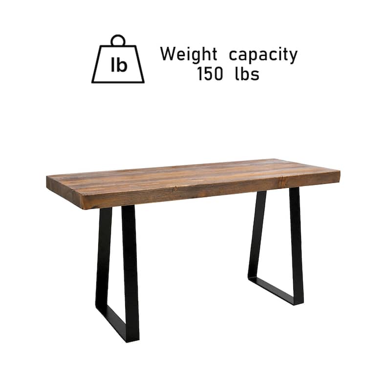 Greenage Wood End Table Rectanglar Bench Stool