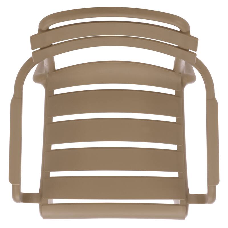 SAFAVIEH Outdoor Living Sarah Stacking Dining Armchair (Set of 2) - 21"W x 23"D x 32"H