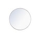 preview thumbnail 42 of 186, Carson Carrington Labbemala Metal Frame Round Mirror