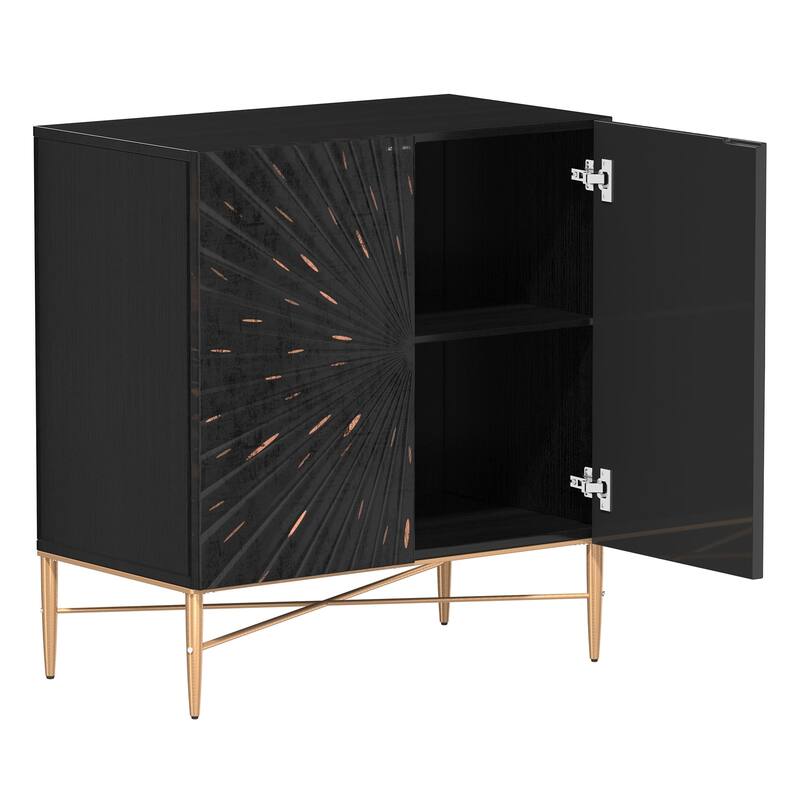 2 Door Vintage Accent Cabinet