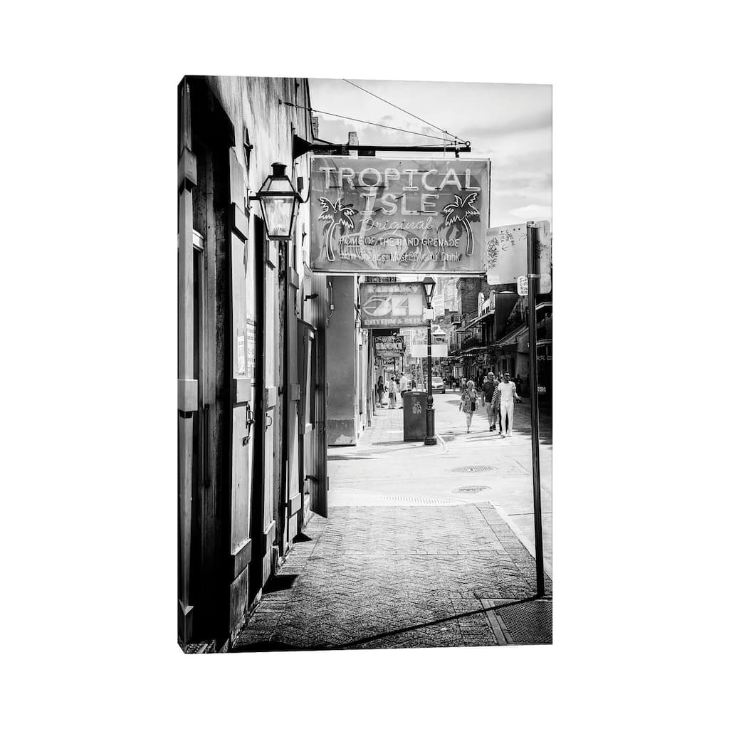iCanvas "Black NOLA Series - Street Life New Orleans" by Philippe Hugonnard Canvas Print