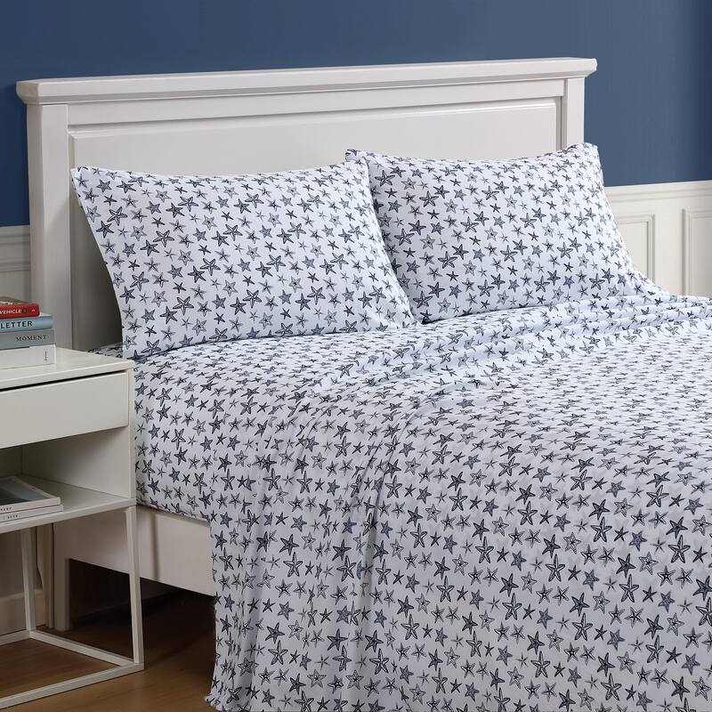 Nautica Printed Cooling Bed Sheet Sets