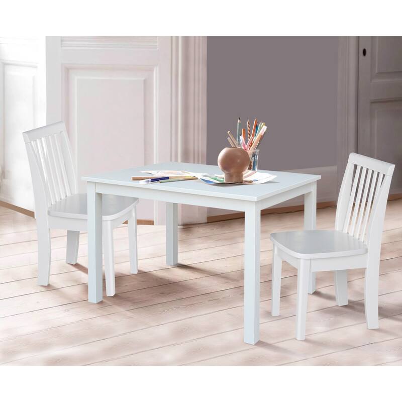 Juvenile Mission Table and Chair Set - 3 Piece - White 3 Piece Set