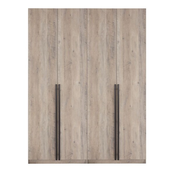 1週間限定　stylecraft wardrobe auralee comoli Manhattan Comfort Lee Modern Freestanding 2-Piece Module