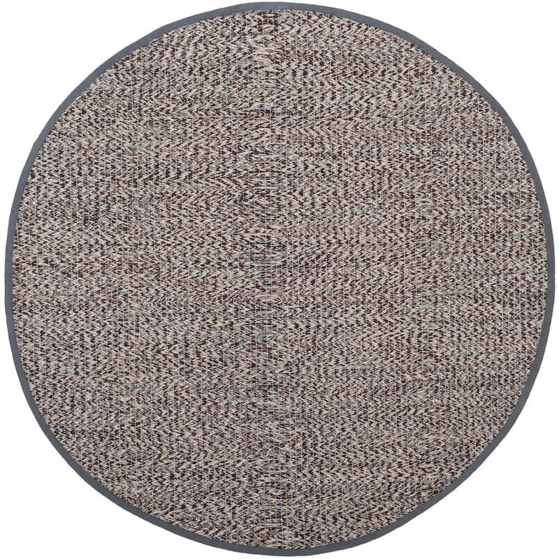 SAFAVIEH, Handmade Flatweave Montauk Gyrithe Casual Cotton Rug - 6' Round - Blue/Multi