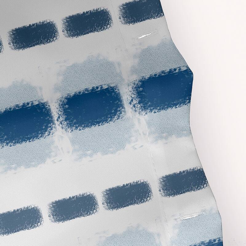 Watercolor Stripe Stripe Print Shower Curtain