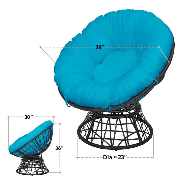 Maypex Woven Wicker Papasan Chair with Cushion Bed Bath & Beyond