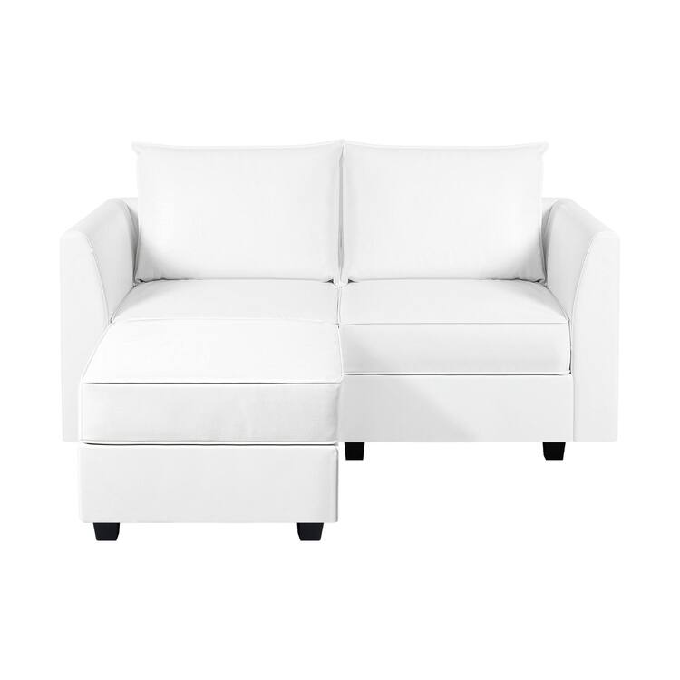 Modern L-Shaped DIY Convertible Modular Sectional Sofa Collection