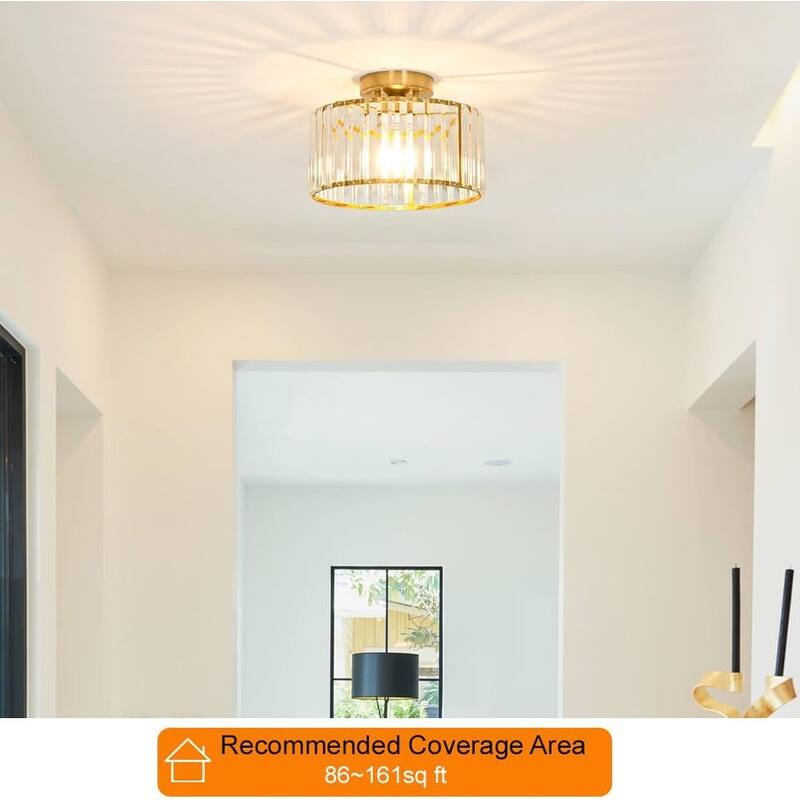 Ceiling Light Fixture, Modern Semi Flush Mount Ceiling Light
