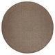 preview thumbnail 58 of 62, Nourison Tulum Indoor/Outdoor Chevron Area Rug Brown - 8' x Round