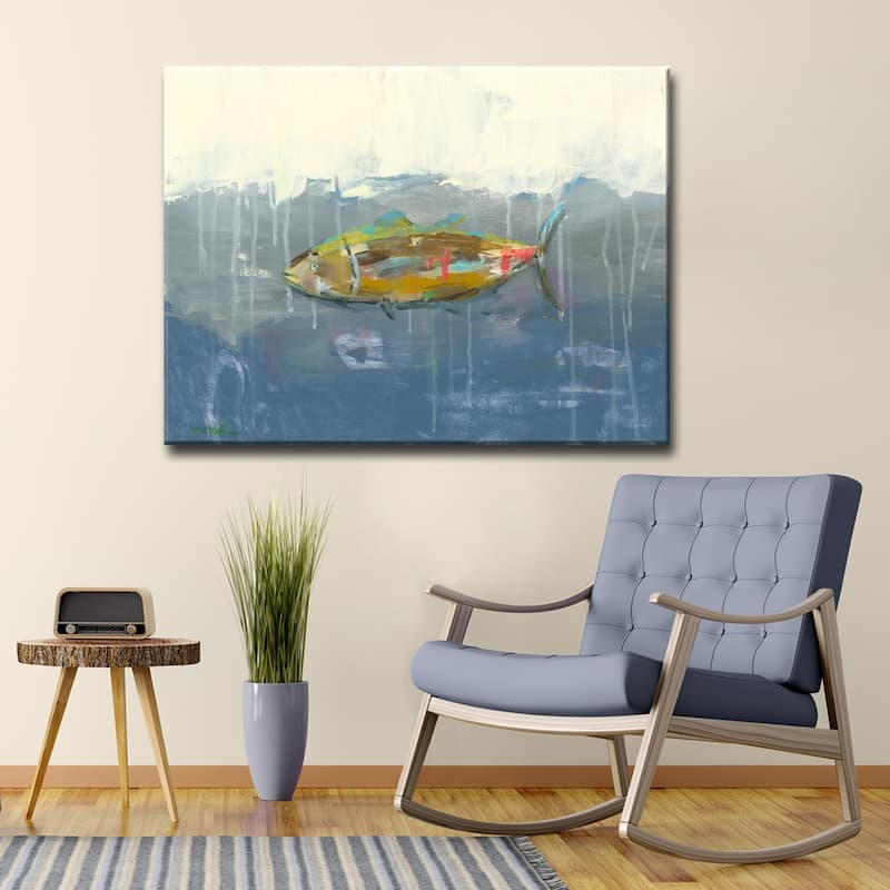 Tuna in Water' Ready2HangArt Canvas by Leslie Owens