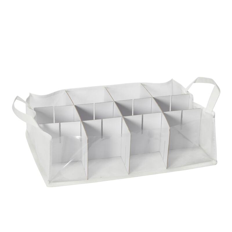 Household Essentials Ornament Storage Chest with 24 Pockets - 13.5"L x 18.6"W x 10.0"H