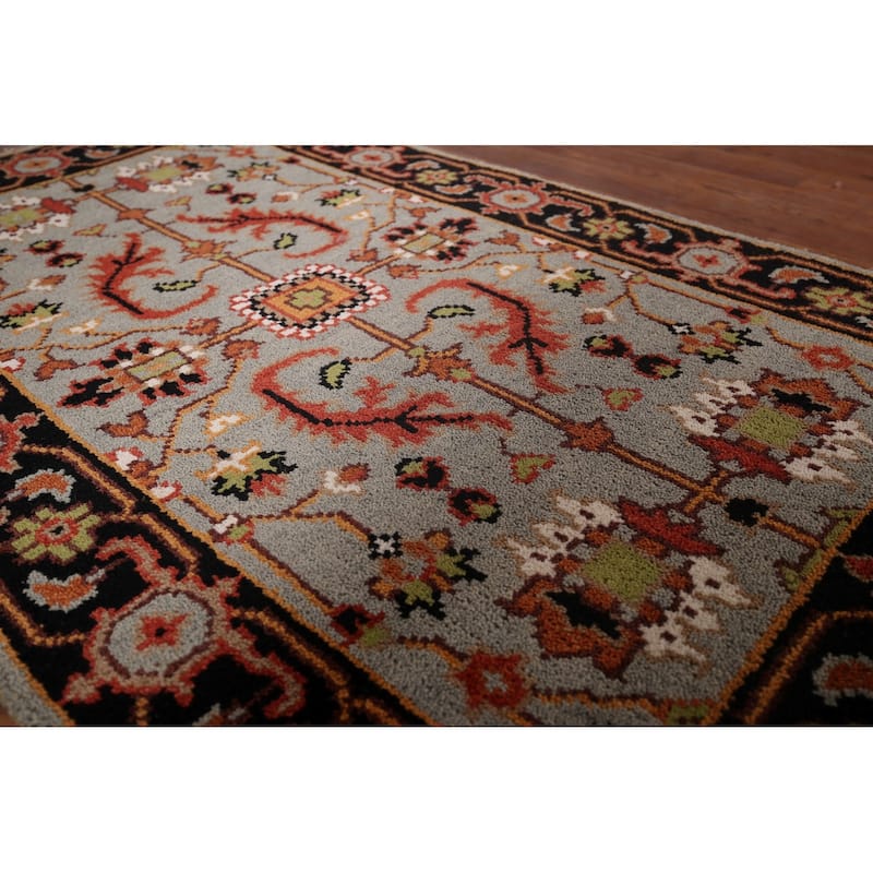 Lilian Oriental Foyer Rug Hand-Knotted Wool Carpet - 3'0"x 5'0"