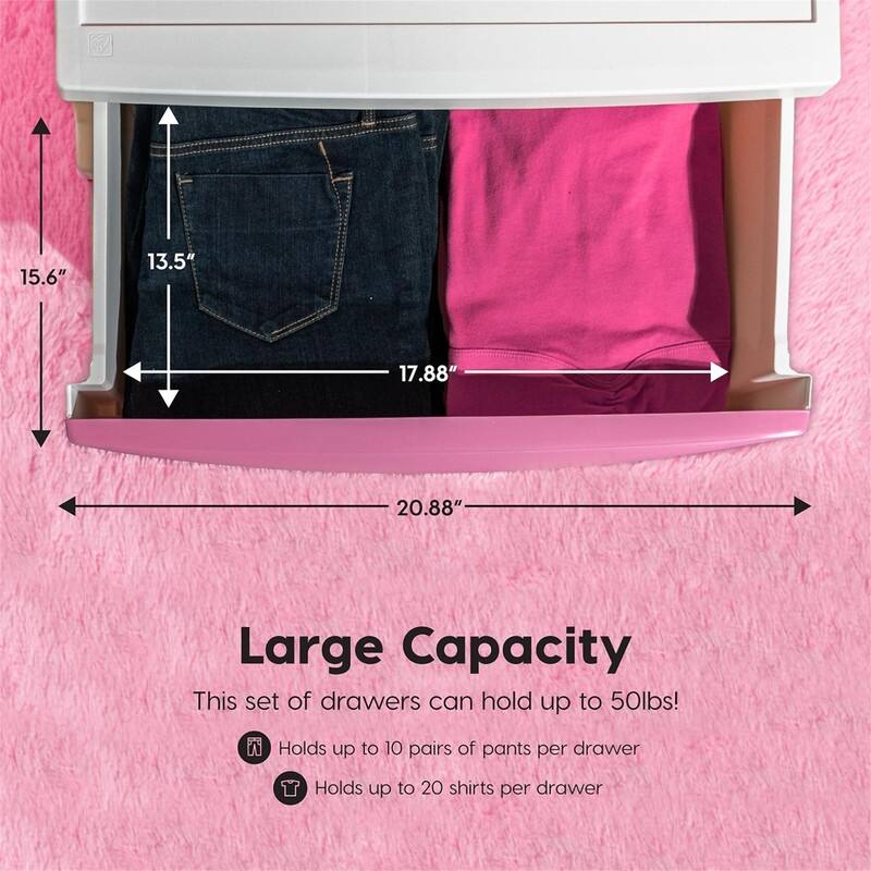 4 Drawer Wide Storage Drawer