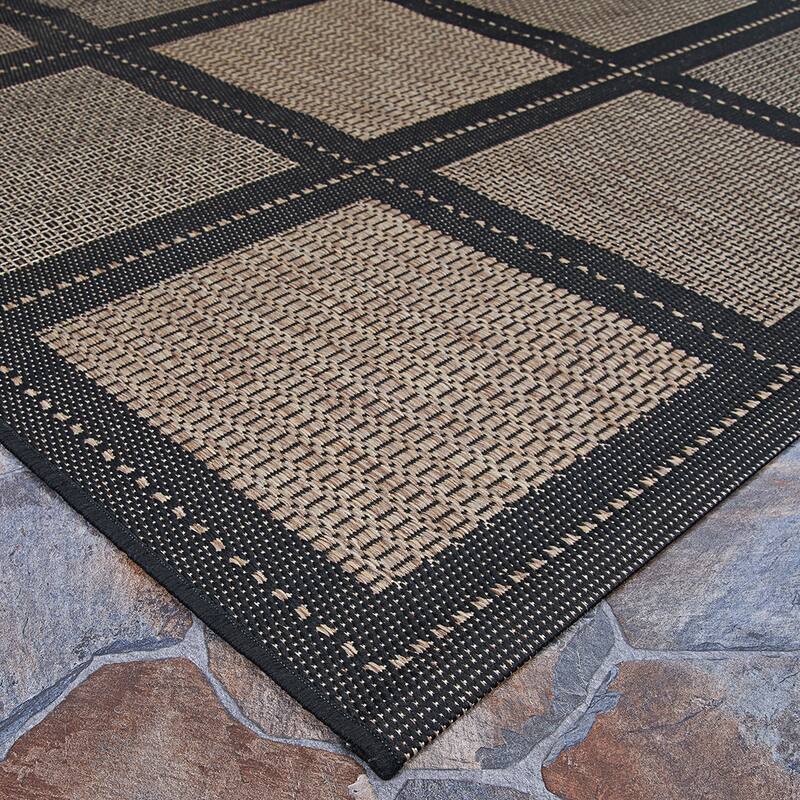 Dream Decor Rugs Pergola Checkers Indoor Outdoor Area Rug